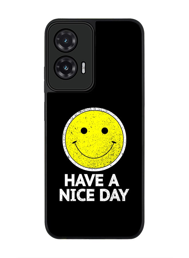 Stylizedd For Motorola Moto G35 Case,Slim fit Camera Protection, Shockproof Thin Phone cover  - Have a nice day