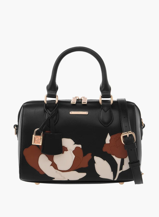 Celeste Floral Detail Tote Bag with Double Handle