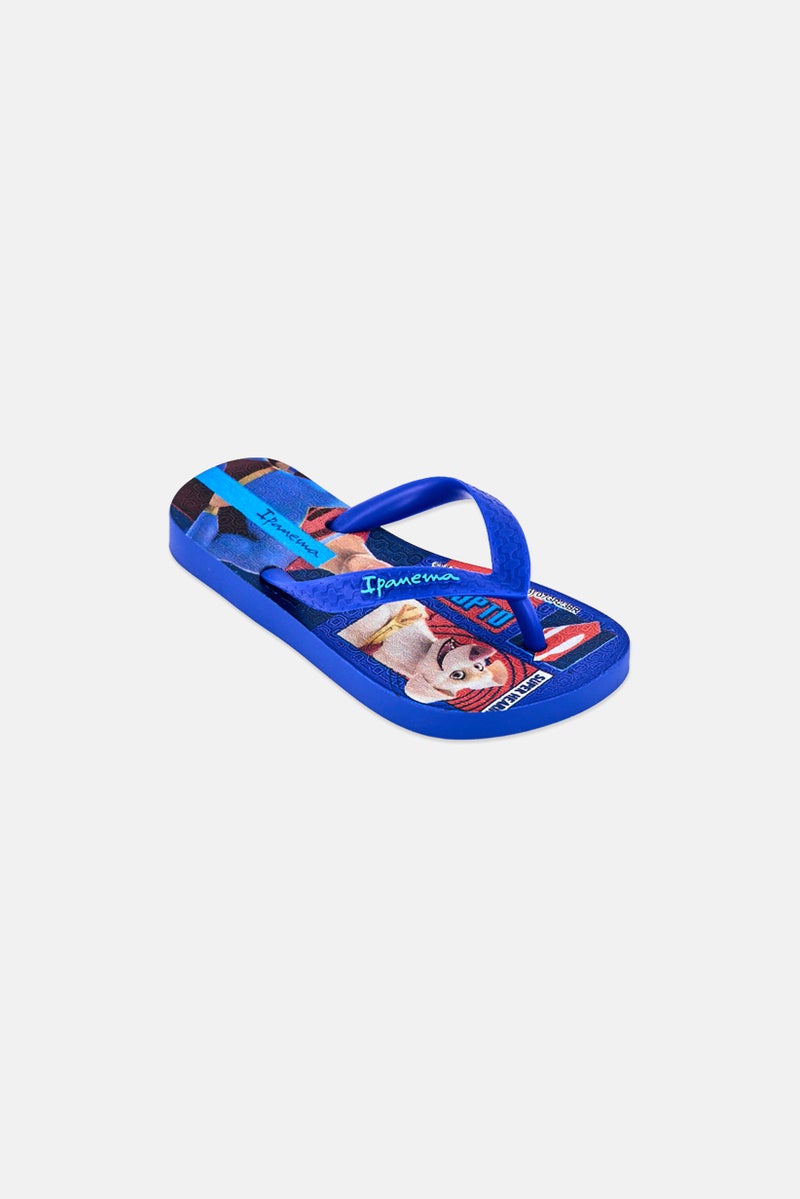 Ipanema Toddlers Boy Super Pets Slip On Slippers, Blue - Image 1