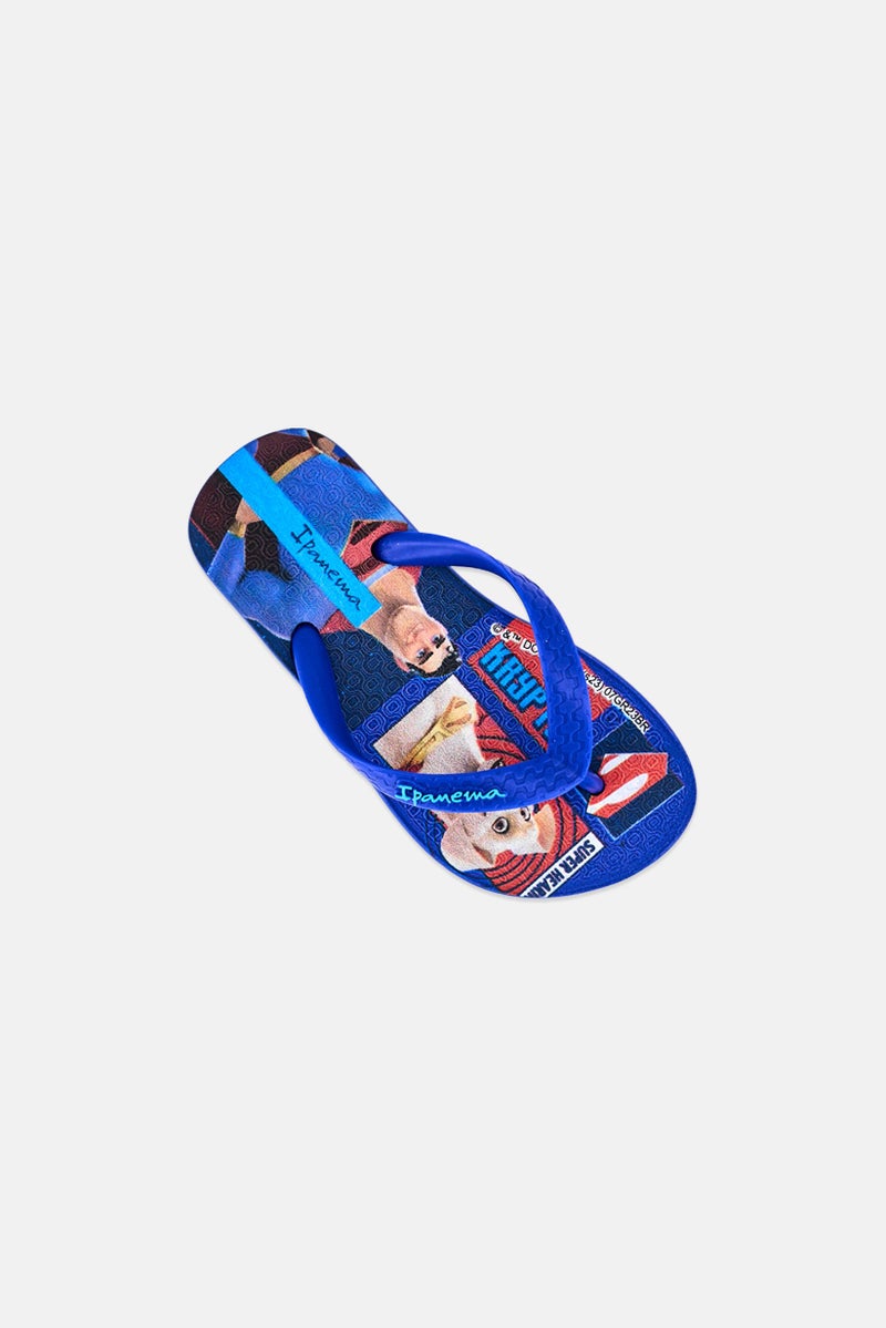 Ipanema Toddlers Boy Super Pets Slip On Slippers, Blue - Image 4