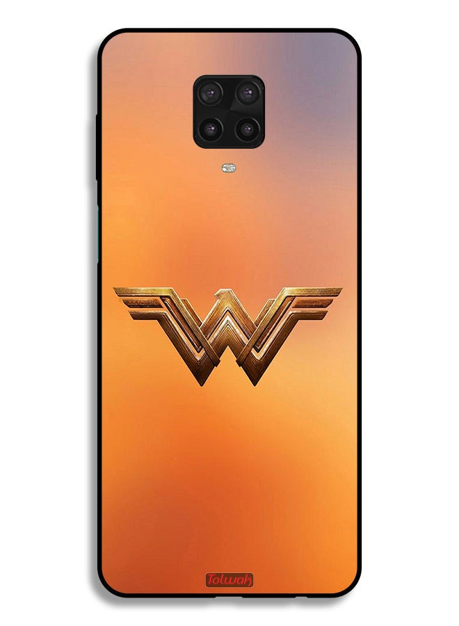 Tolwak Xiaomi Redmi Note 9 Pro Protective Case Cover Wonder Women Logo - Image 2