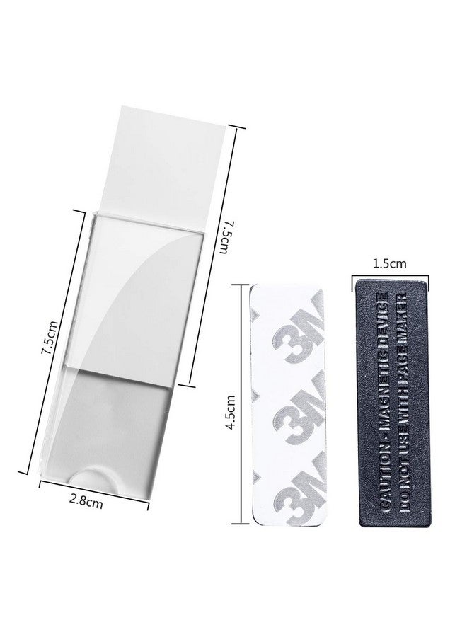 Wukong Magnetic Name Tags Kit, Magnetic Badge Holders W/ 3 Strong Neodymium Magnets, 3M Adhesive Tape, Clear Acrylic Mini Sign Display Holder And Printable Name Label, Business Name Tag/Id Badge Set Of 10 - Image 4