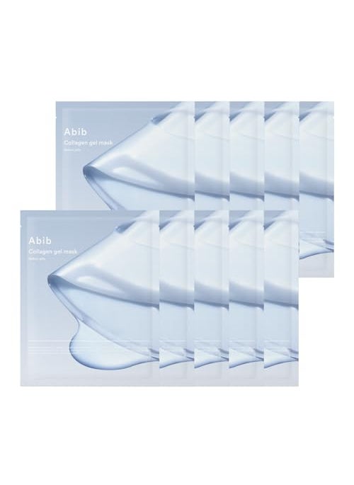 abib - Abib Collagen Gel Mask Sedum Jelly 10 Sheets (Hydrating) I Korean Vegan Collagen, Cooling Hydrating Hyaluronic Acid Hydrogel Face Mask Skin Care - Image 1