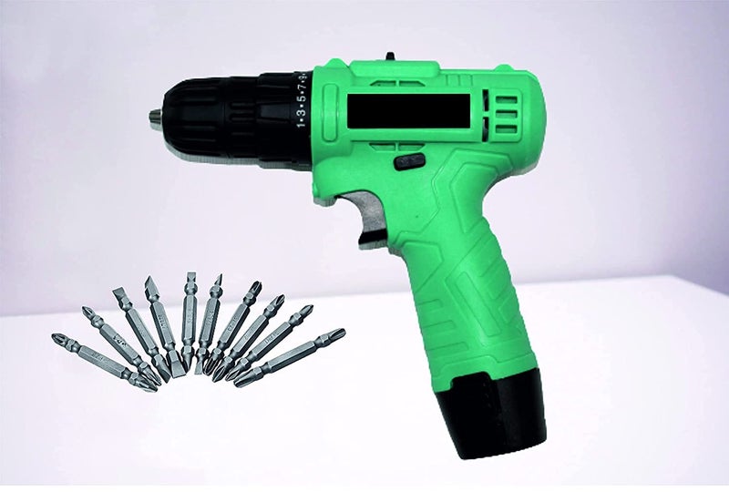 MAHA CLASSIC 10 mm Keyless Chuck 12V Cordless DrillScrewdriver with 2 Batteries LED Torch Variable Speed and Torque Setting With PH Bit set WLSGN_102 - Image 1