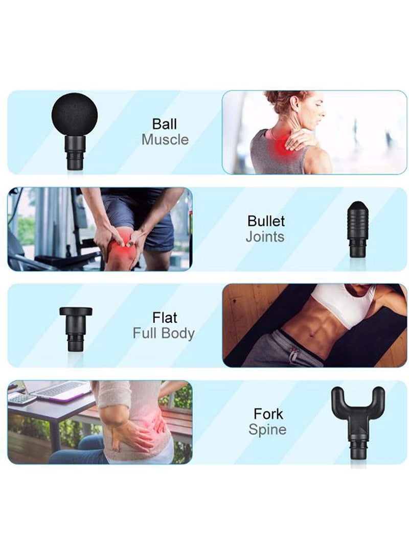 جهاز تدليك كهربائي محمول بجيب مسدس صغير مسدس معالجة العضلات ، مدلك يدوي للعضلات العميقة للجسم ، يخفف من آلام الرياضيين ، آلام العضلات وتصلب الاسترخاء ، معدات اللياقة البدنية المنزلية ، مسدس اللفافة مت - Image 2