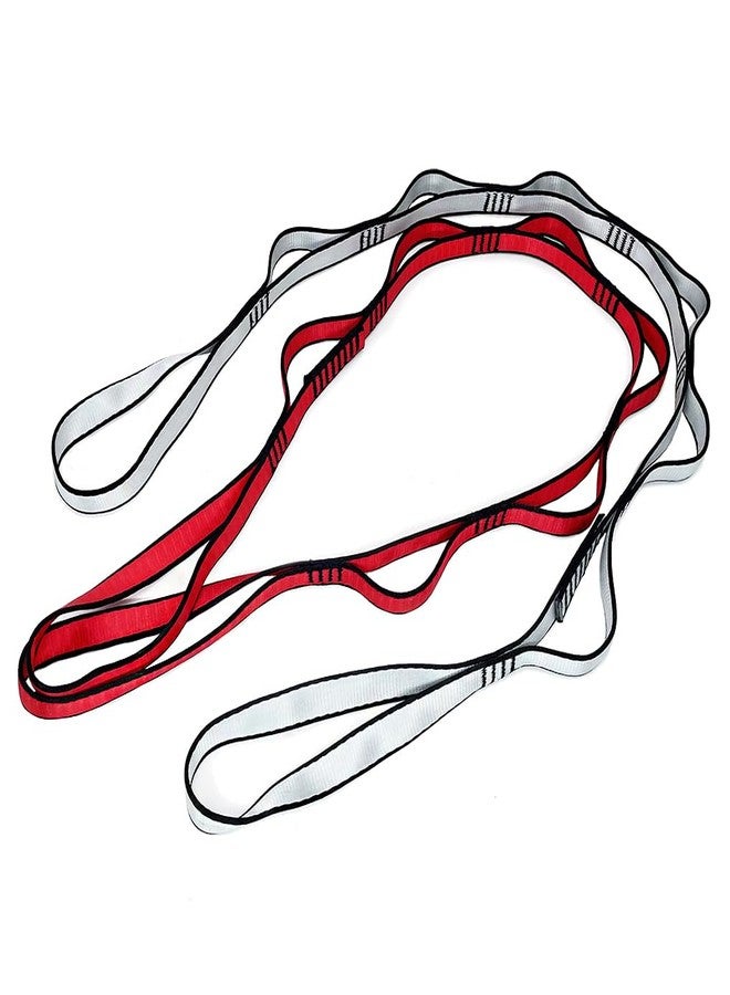 Bwilixiumei 2Pcs Daisy Chain Multipurpose Anti-Gravity Yoga Belt, Climbing Rope, Hammock Rope - 24KN Double-Layer Adjustable Nylon Strap - Image 2