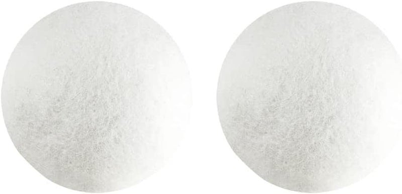 Zhuluck Wool Dryer Balls, White, Anti-Static Laundry Balls for Clothes Drying, 2 Pack - Image 1