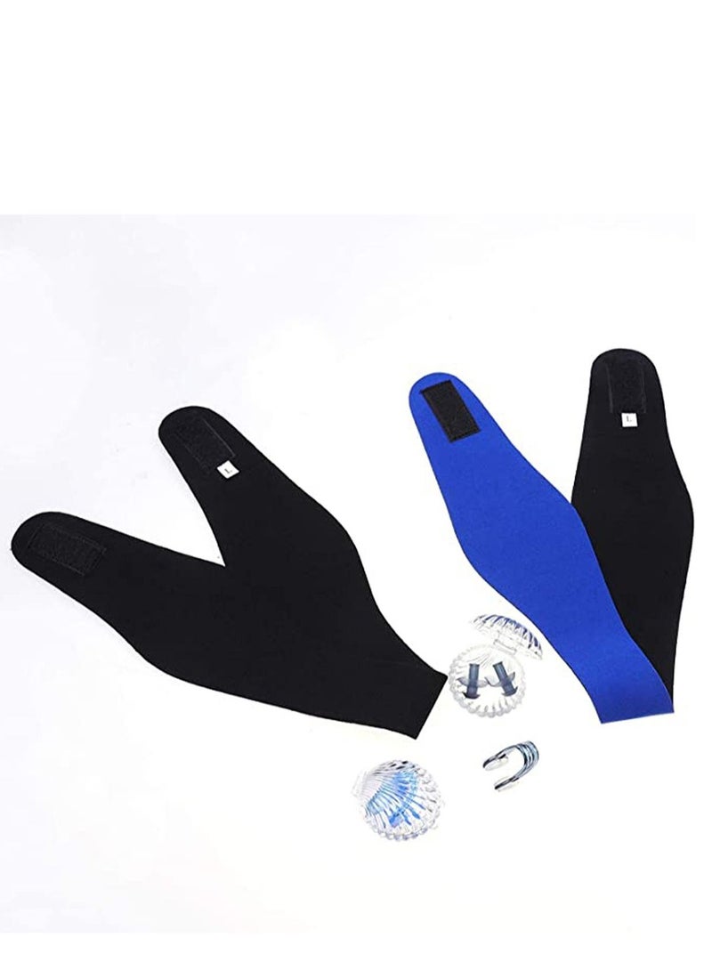 SYOSI Swimming Nose Clips and Earplugs Set 6 Pieces Swimming Headband Ear Plugs Nose Clip Protector Swim Nose Protector for Kids Adults Children Swimming Training Beginners Competitions - Image 3