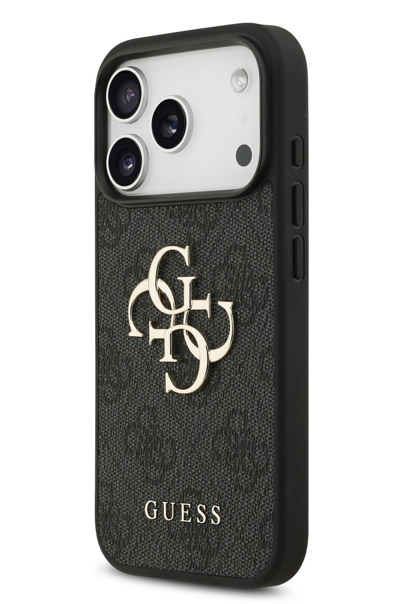 GUESS iPhone 17 Pro Case PU Leather With Big 4G & Classic Logo / Ultra Slim / lightweight design / Easy Installation - Black - Image 3