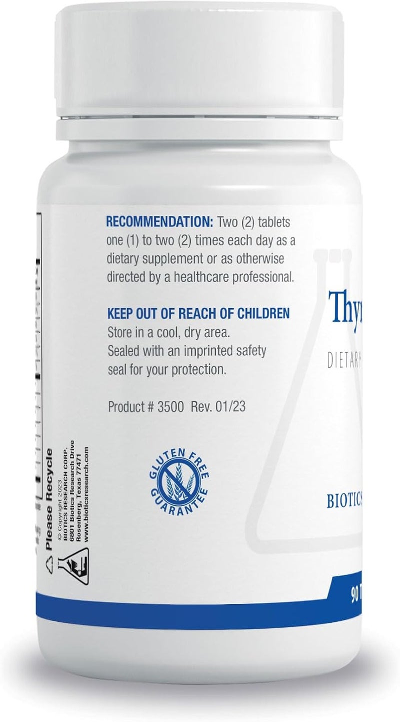 Biotics Research Thyrostim Endocrine Support Balance Thyroid Hormones T3 T4 Aid Thyroid Gland Boost Metabolism Aid in Digestion Support Nervous System 90 Tablets - Image 2