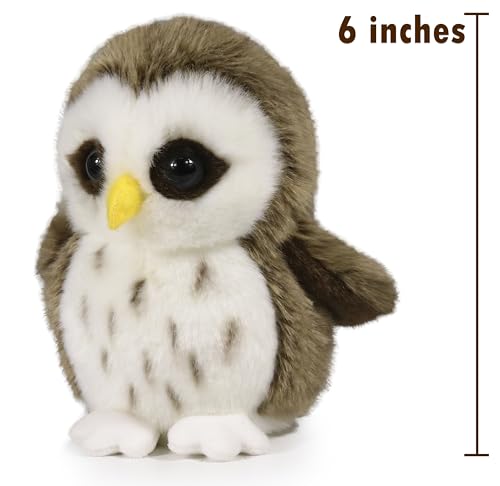 Ice King Bear Wild Animal Small Stuffed Animals Zoo Family Plush Toy Owl 6 Inches - Image 5