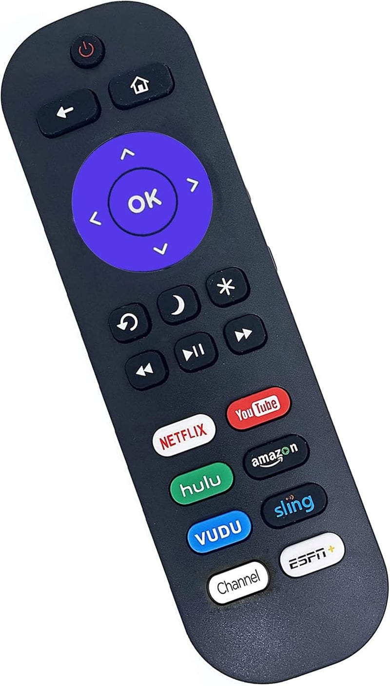 UBay Remote Control for All TCL Roku TV Remote, Universal Replacement for TCL Roku Smart TV - 8 Shortcut Buttons - Image 2