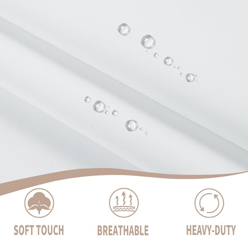 Vatge Door Curatins For Doorway - Sidelight Drapery Panel For French Door  50% Sunlight Blocking Curtains For Front Door  1 Panel  W12 X L72  Pure White - Image 5