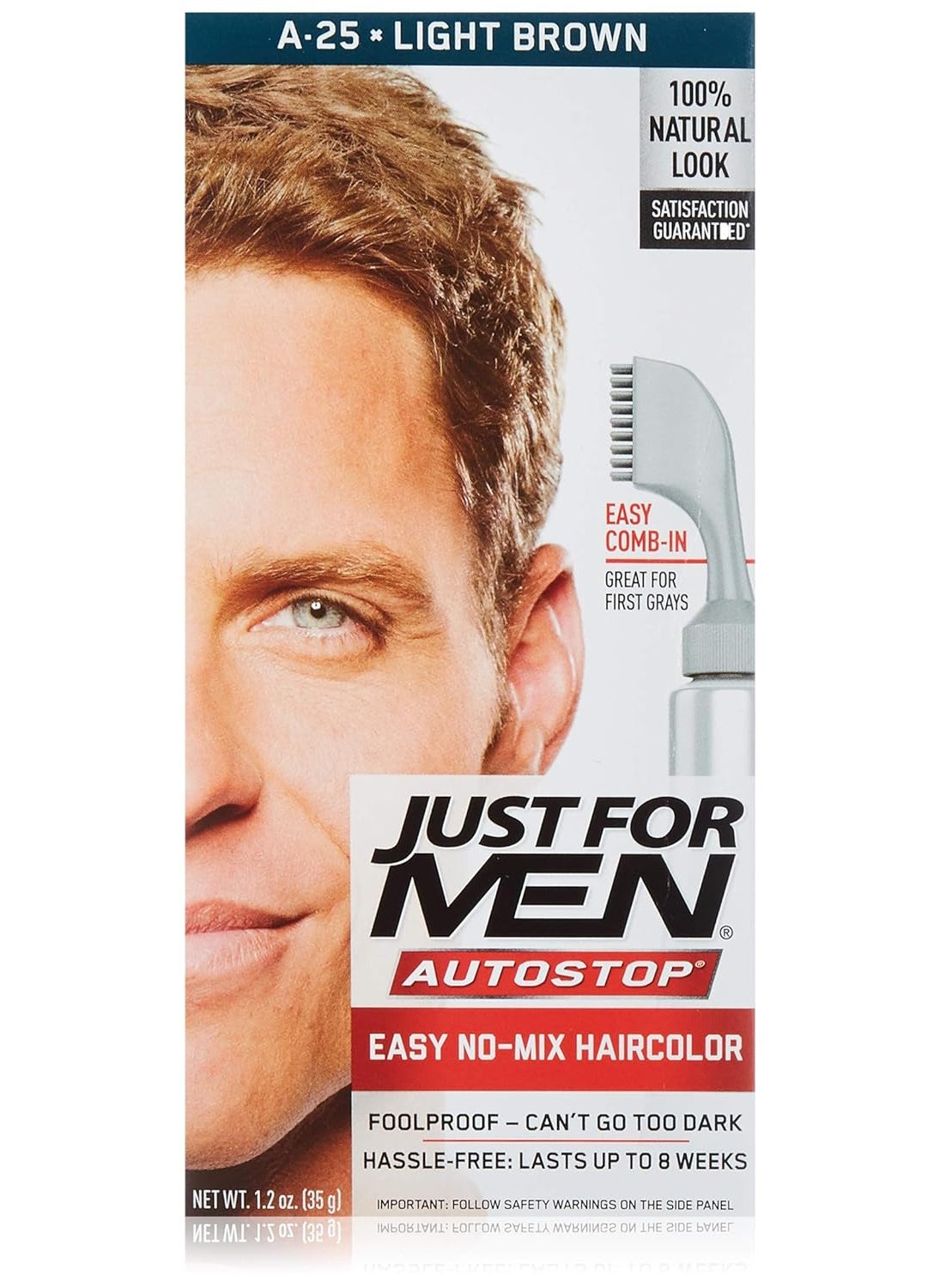 Just For Men Just For Men Autostop Mens Hair Color Light Brown 32 Ounce Pack of 12 