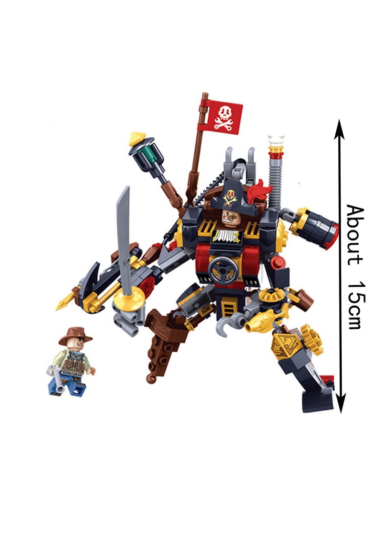 198pcs Steam Warrior Model Set Building Blocks Creative Diy Assembling Building Assembly Toys Children Adult Home Decorations - Image 2