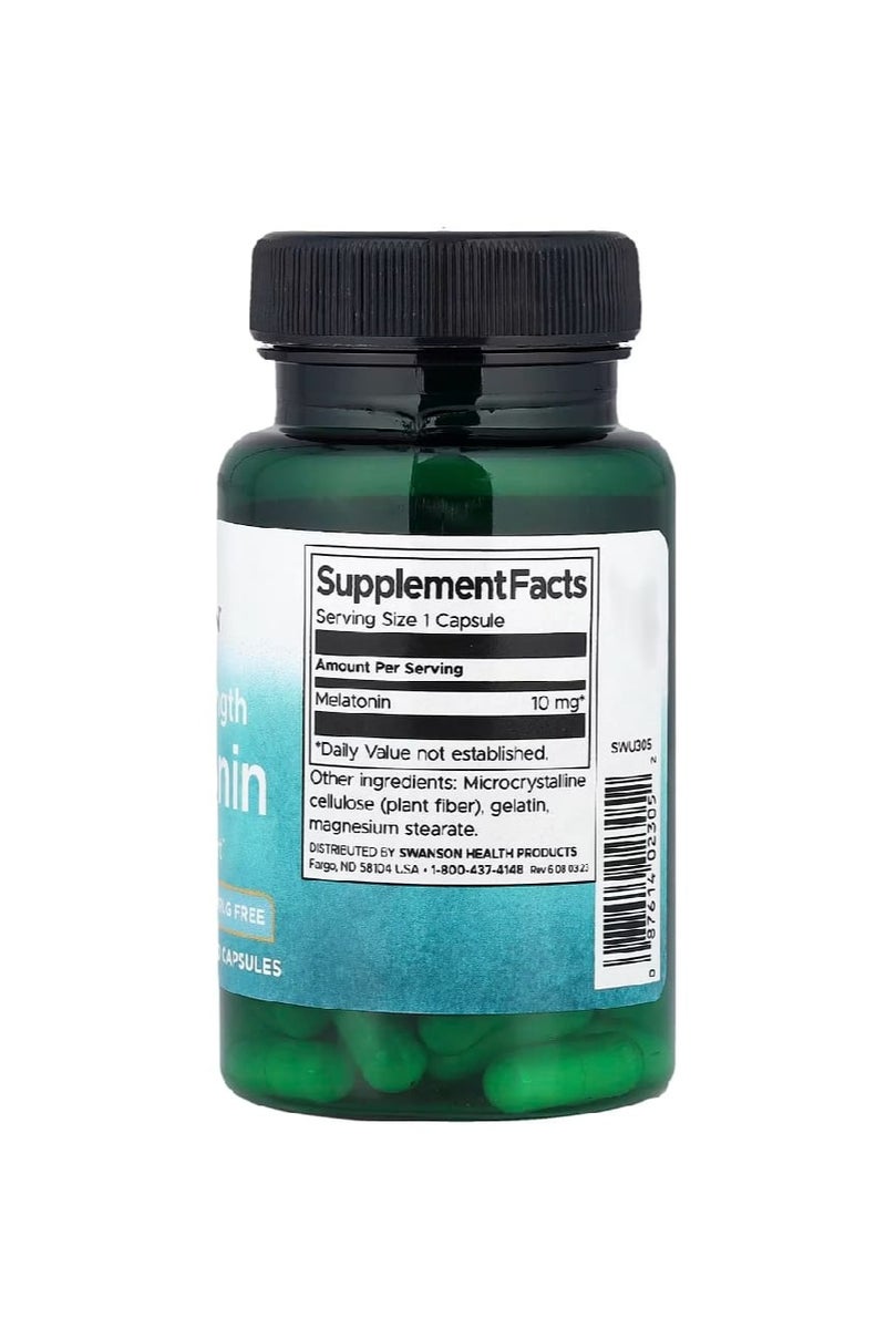 SWANSON Melatonin Triple Strength 10 mg 60 Caplets - Image 2