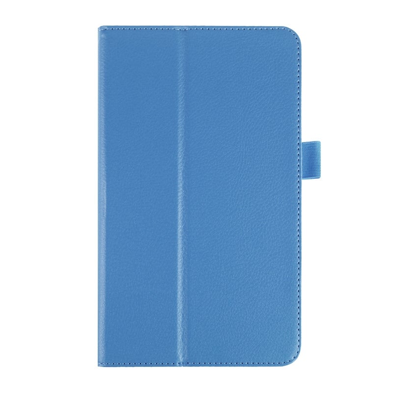 erorex Litchi Texture Horizontal Flip Leather Case With Holder For Lg G Pad F 8.0(Blue) - Image 2