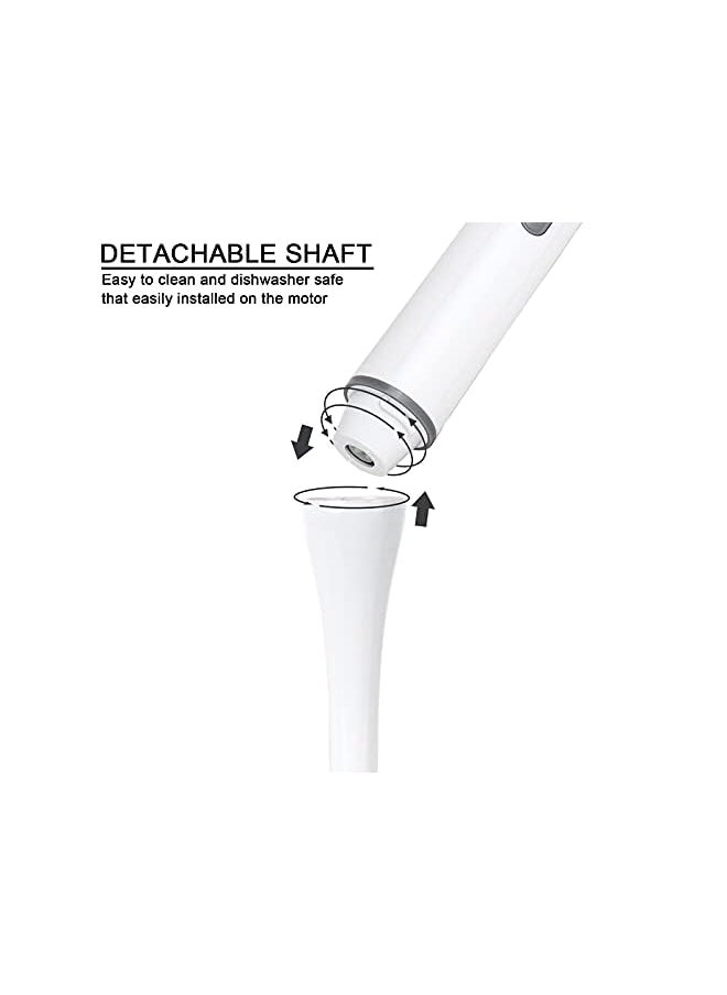 jiguoor - Stick Soup Blender Electric 200W Immersion Soup Blender Handheld Food Mixer For Kitchen, 2 Speed Handheld Stick Soup Blender For Sauce Soup Making, Baby Food Processing, White - Image 1