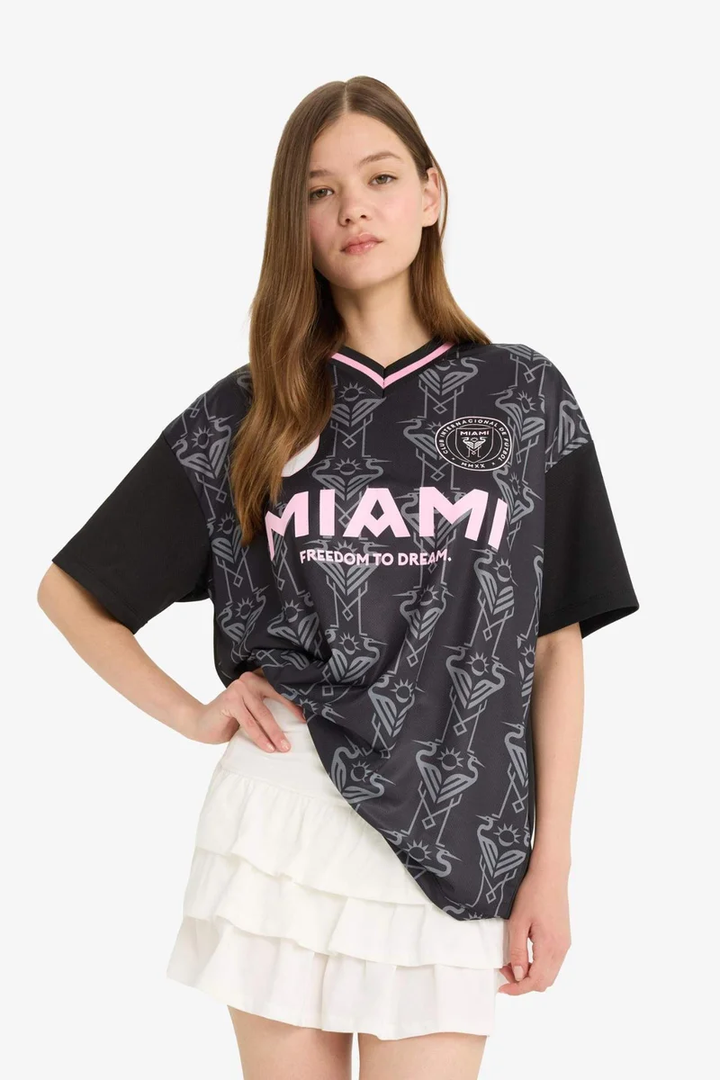 ديفاكتو Normal Waist Flounced Cotton White Mini Skirt