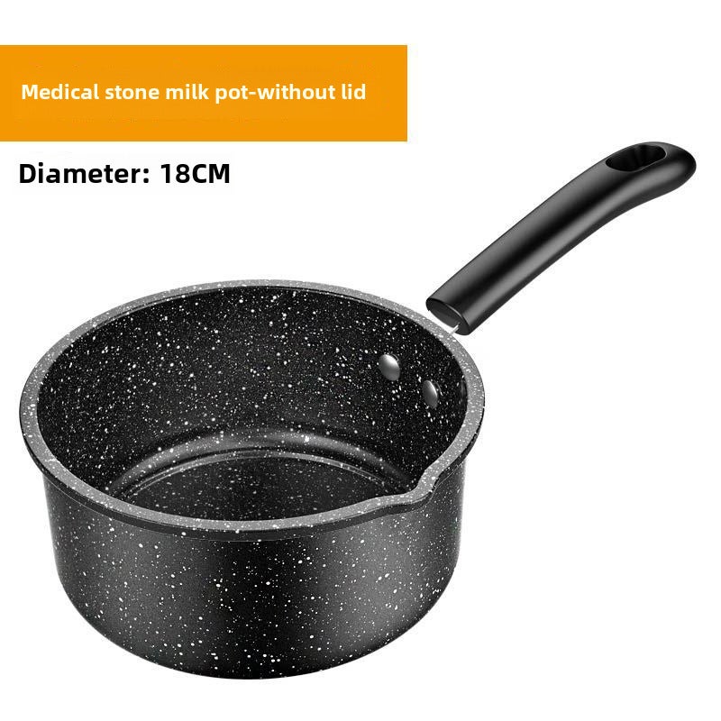 Milk Pan 18cm Without Cover: Durable Material - Electric And Gas Compatible Compact Milk Pan For Small Kitchens, Baby Food Prep And Event Gifting - Image 1