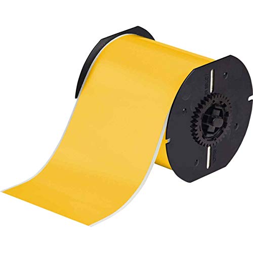 Brady High Adhesion Vinyl Label Tape (B30C-4000-595-YL) - Yellow Vinyl Film - Compatible with BMP30, BBP31, BBP35, and BBP37 Label Printers - 100' Length, 4" Width - Image 5