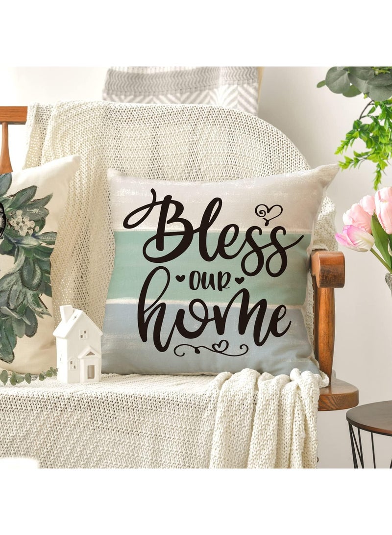 عام "أغطية وسائد، 4 قطع مقاس 45 سم بأذان الخروف من شجرة الكينا، أغطية وسائد للأريكة المنزلية، قابلة للغسل من مادة البولي إيثيلين" - Image 4