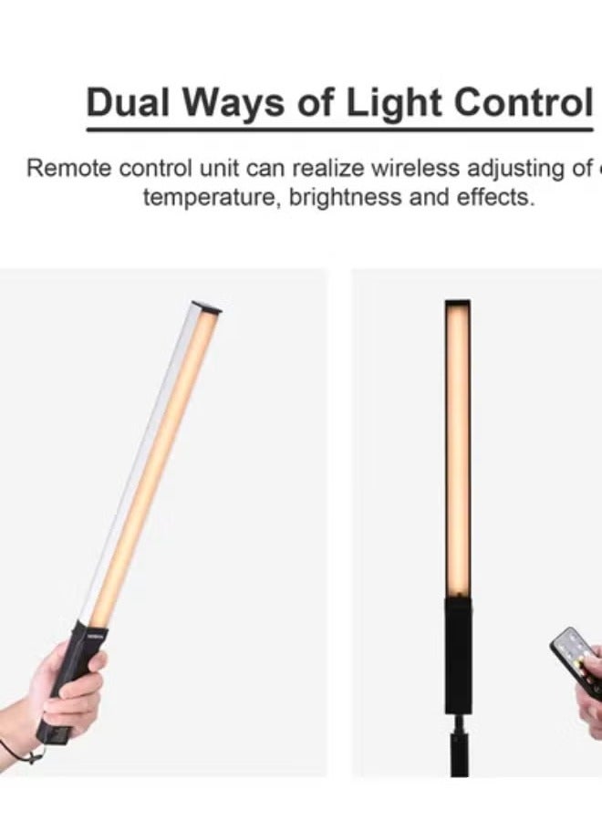 ميجوفاست مصباح تصوير فيديو LED محمول باليد RGB بقوة 10 وات و9 ألوان و7 تأثيرات إضاءة عالمية مع جهاز تحكم عن بعد - Image 5