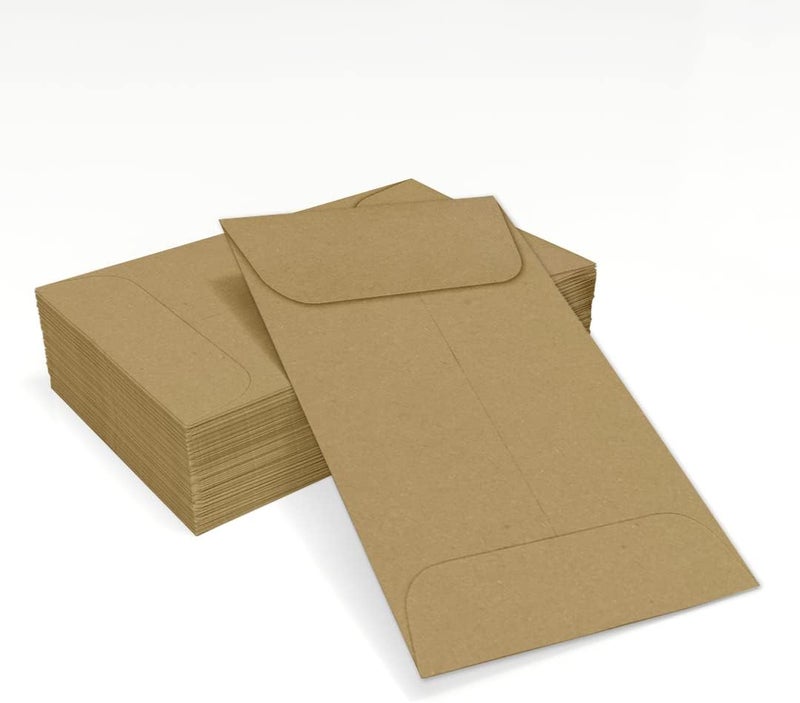 Envelopes.com LUXPaper #1 Coin Envelopes in 70 lb. Grocery Bag, Envelopes for Coin Collections, Stamps, and More, with Moistenable Glue, 50 Pack, Envelope Size 2 1/4 x 3 1/2 (Brown) - Image 4