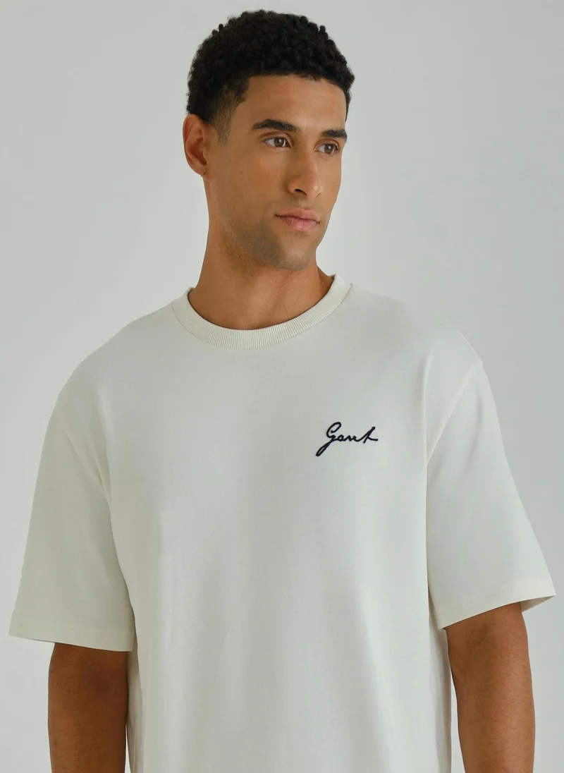 غانت Gant Ramadan Collection  Men's Eggshell Ramadan Short Sleeve T-Shirt