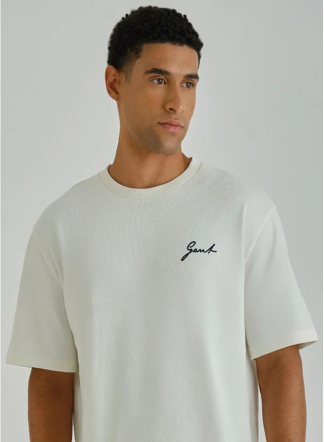 غانت Gant Ramadan Collection  Men's Eggshell Ramadan Short Sleeve T-Shirt