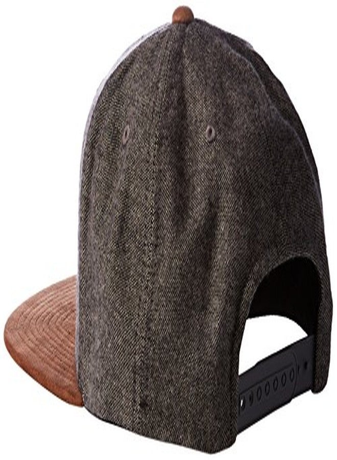 Brixton Men's Oath III Medium Profile Adjustable Snapback Hat, Grey/Copper, One Size - Image 2