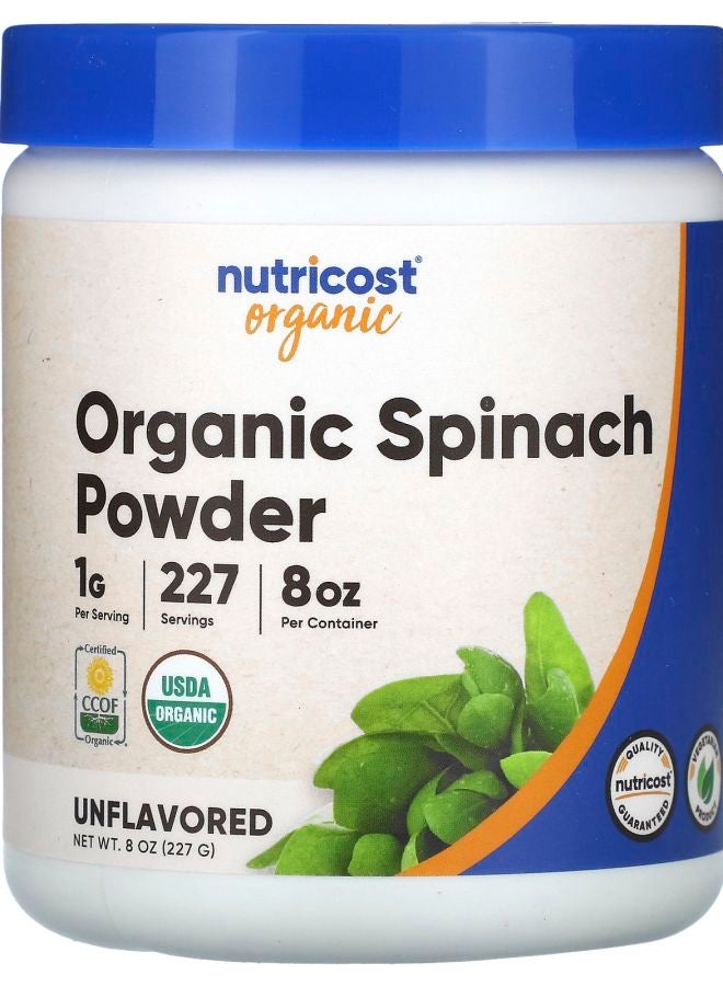 Nutricost Organic Spinach Powder Unflavored 8 oz (227 g)