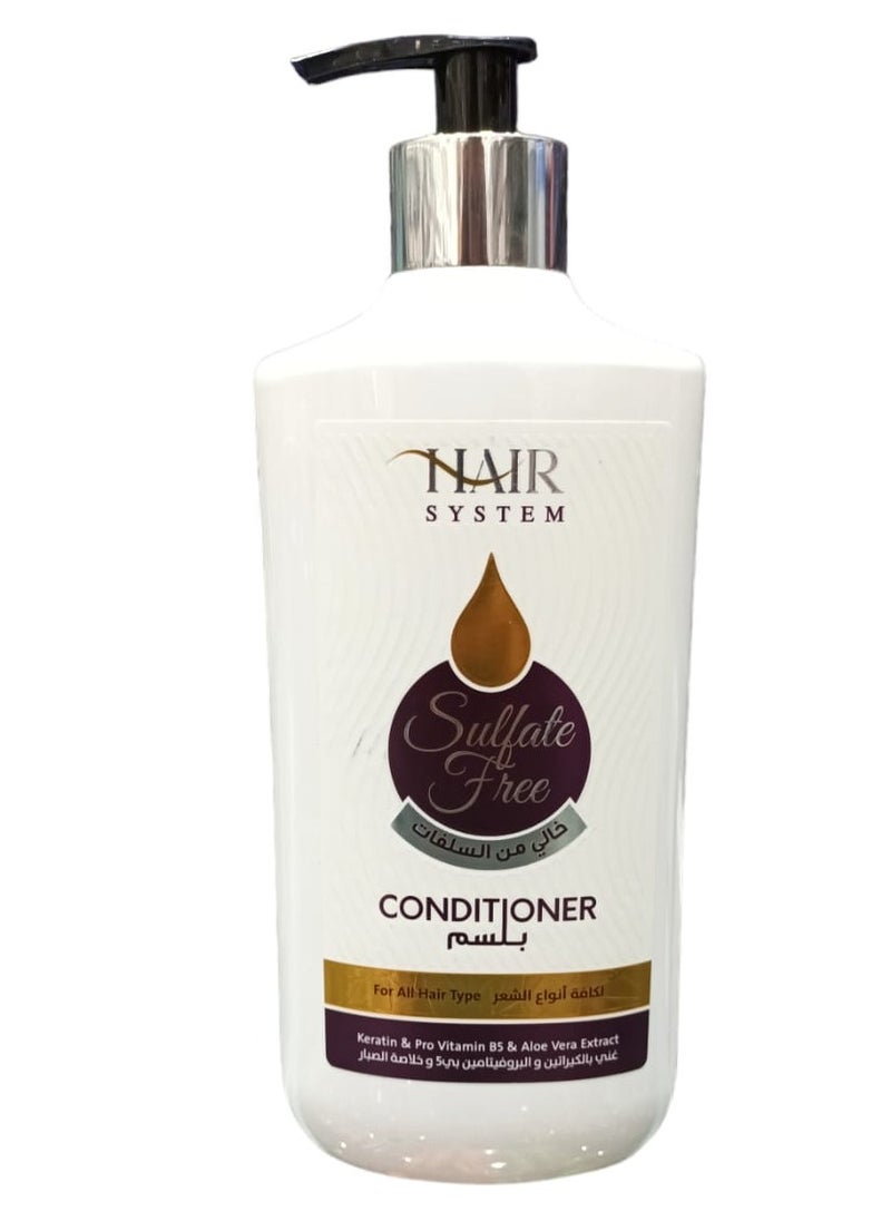 HAIR SYSTEM - Conditioner With Keratin  Provitamin B5 and Aloe Vera  530 ml - Image 1