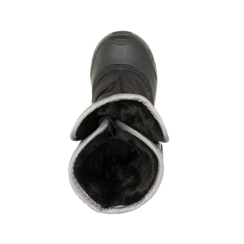 Kamik Kids Snowbug 5 Winter Snow Boot Waterproof Nylon Adjustable Strap Vegan Friendly Warm Insulated, Black - 5 Toddler - Image 3