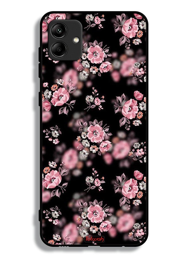Tolwak غطاء حماية لهاتف سامسونج جالاكسي A04 بنمط زهور بورتريه - Image 1