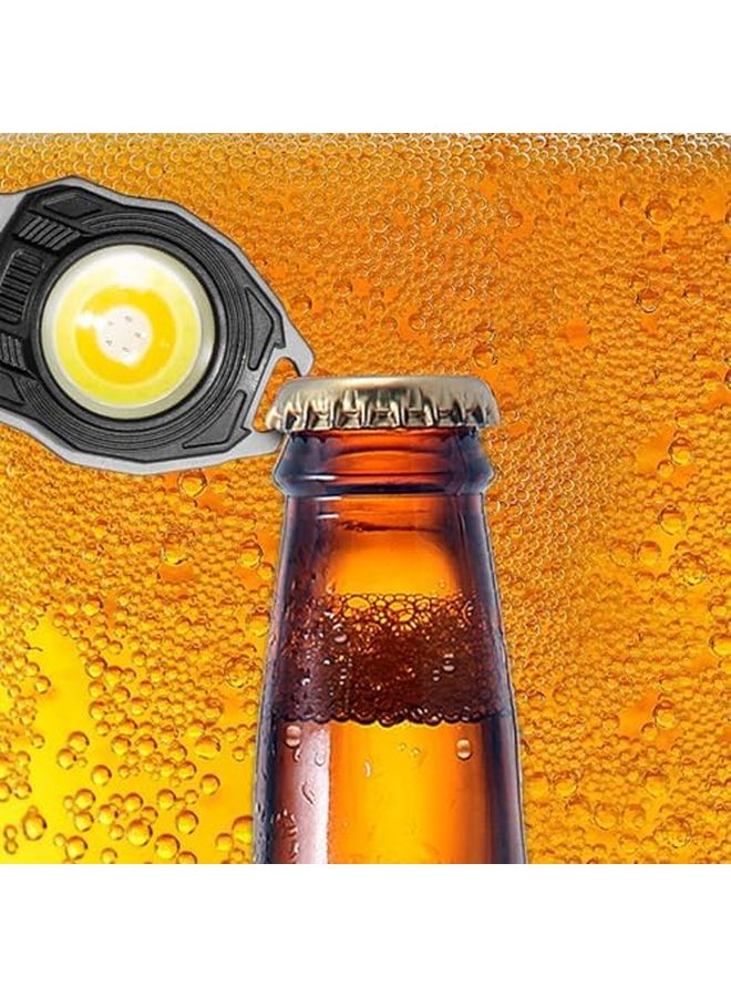 Blue Waterproof Keychain Flashlight Multifunctional Work Light for Camping Commuting Durability - Image 4