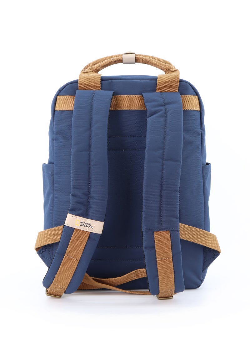 NATIONAL GEOGRAPHIC National Geographic LEGEND Large Backpack Navy For Men And Women, Durable Water Resistant Padded Laptop Casual Blue Daypack, Bag For School College Office Leisure Outdoor Travel  - Image 4