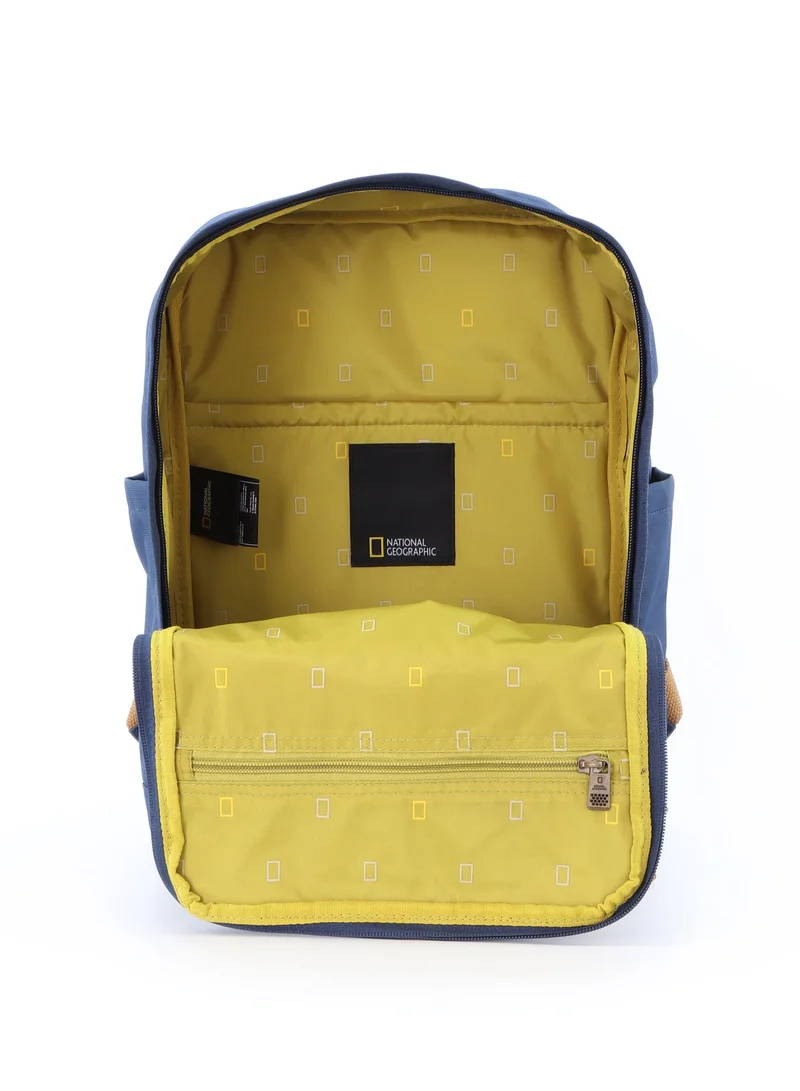National Geographic 15 National Geographic LEGEND Small Backpack Navy For Men And Women, Durable Water Resistant Padded Laptop Casual Blue Daypack, Bag For School College Office Leisure Outdoor Travel  | Best Price UAE