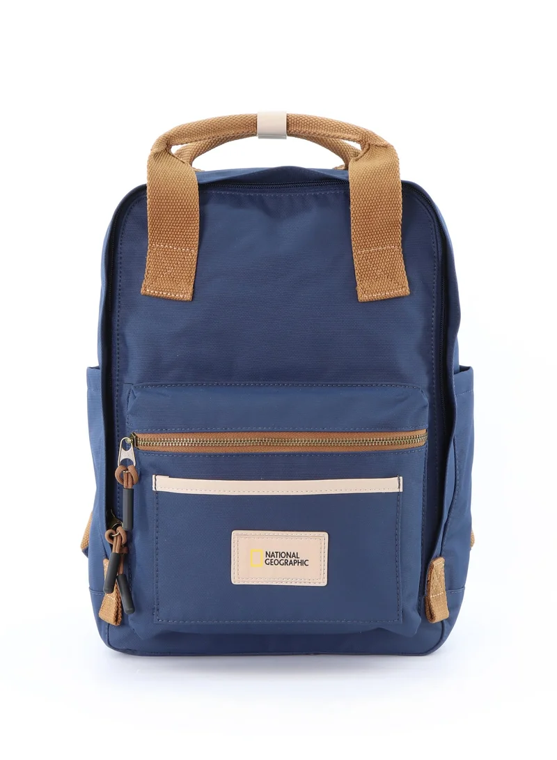 NATIONAL GEOGRAPHIC National Geographic LEGEND Small Backpack Navy For Men And Women, Durable Water Resistant Padded Laptop Casual Blue Daypack, Bag For School College Office Leisure Outdoor Travel