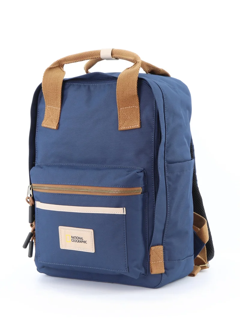 National Geographic 15 National Geographic LEGEND Small Backpack Navy For Men And Women, Durable Water Resistant Padded Laptop Casual Blue Daypack, Bag For School College Office Leisure Outdoor Travel  | Best Price UAE