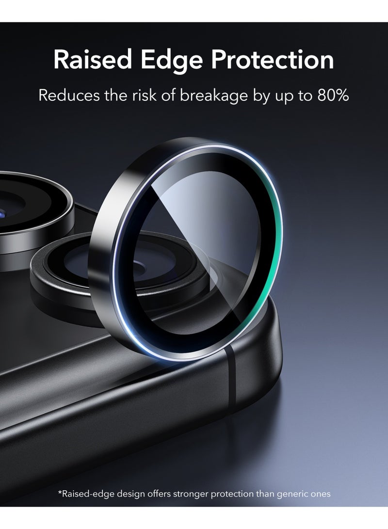 اي اس ار ESR Camera Lens Protector for iPhone 17 Pro Max/17 Pro/16 Pro Max/16 Pro/15 Pro Max/15 Pro/14 Pro Max/14 Pro, Ultra-tough HD Individual Lens Protectors, Ultra-thin Tempered Glass black - Image 3