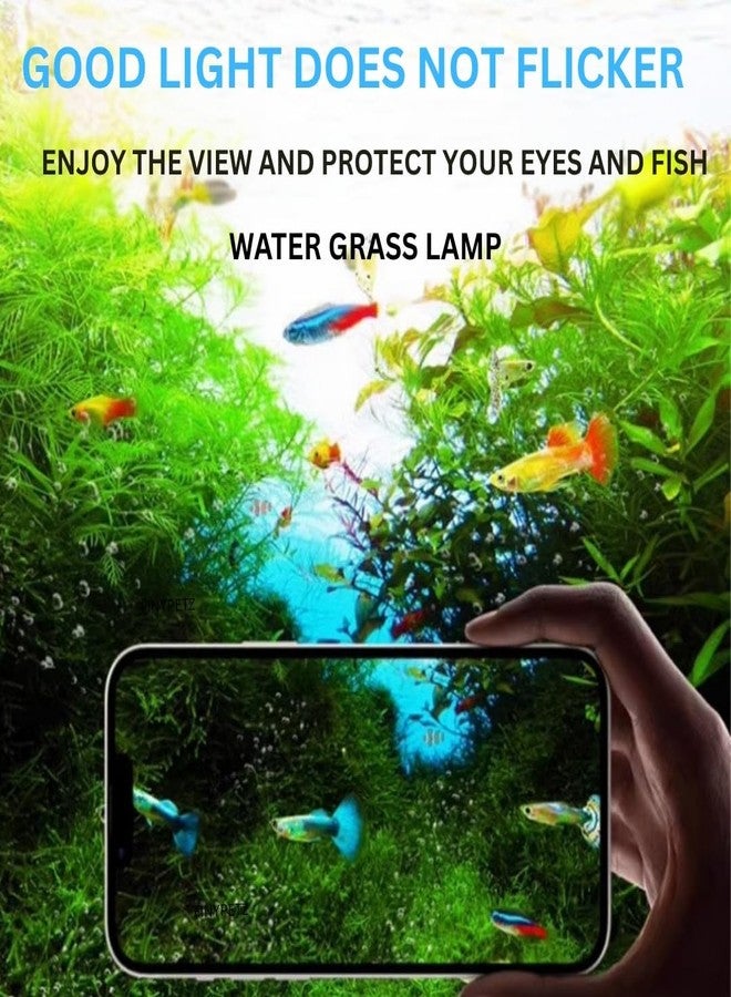 مصباح FinyPetz LY-40S LED لأحواض السمك (أزرق + أبيض) | مصباح LED فائق النحافة ومقاوم للماء مع حامل قابل للتمديد | إضاءة موفرة للطاقة لأحواض أسماك المياه العذبة والمالحة | مناسب لأحواض السمك من 40 إلى 50 سم - Image 5