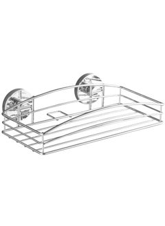 Wenko Wenko VacuumLoc Wall Shape Steel Wall Shelf Fixing Without Drilling, Metal Steel  - Image 1