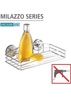 Wenko Wenko VacuumLoc Wall Shape Steel Wall Shelf Fixing Without Drilling, Metal Steel  - Image 2