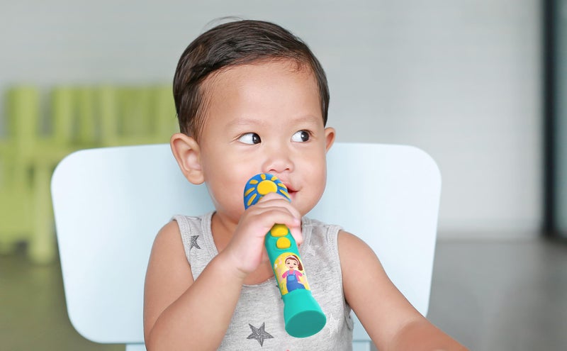 eKids Ms Rachel Microphone Toy for Toddlers with Built-in Music and Lights  Designed for Fans of Ms Rachel Toys - Image 3