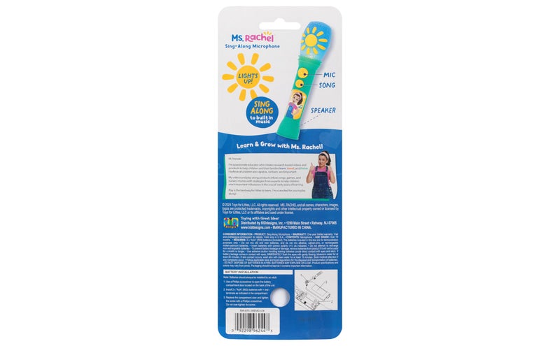 eKids Ms Rachel Microphone Toy for Toddlers with Built-in Music and Lights  Designed for Fans of Ms Rachel Toys - Image 5
