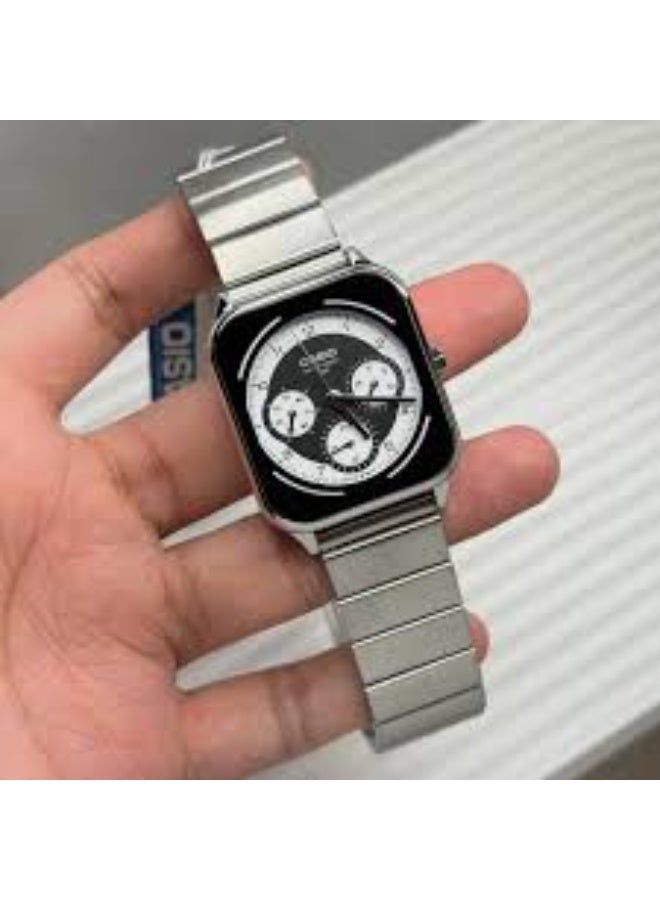 Casio Standard Watch MTP-M307D-1BVDF, 44.5 mm Black Dial, Stainless Steel Bracelet - Image 2