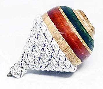 Amit Marketing Wooden Spinning Lattu I with Thread I Bhawra I Latto I Bambaram I Traditional Indian Game I Outdoor Games I Fun & Therapeutic I Toys for Kids & Adults I Pack of 2 Pcs ? Multicolor - Image 5