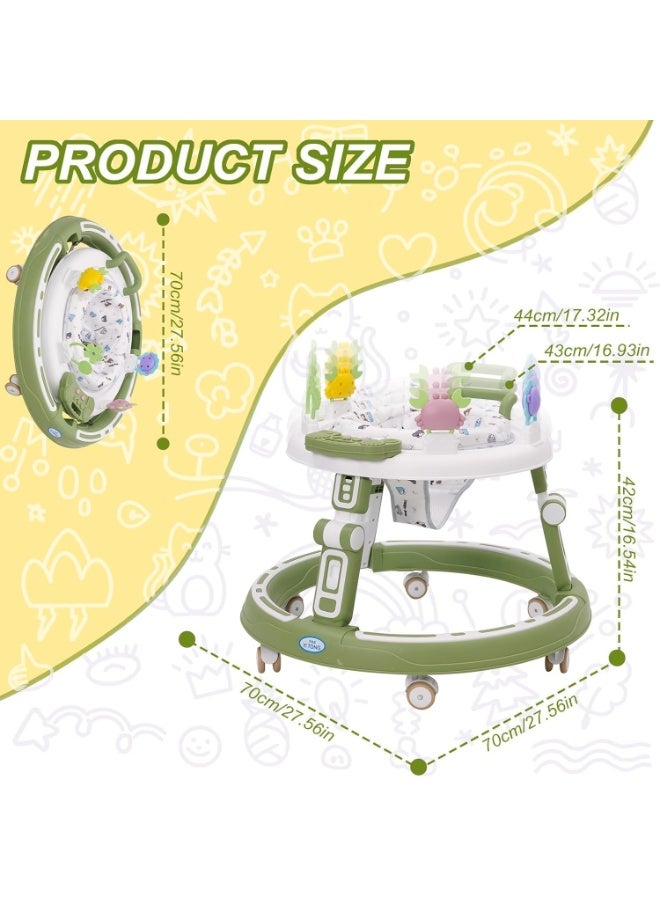 ZERIFAM Baby Walker for Kids, Adjustable Height Toddler Activity Walker with Musical Toy Bar and Footmat, Adjustable Height Toddler Activity Walker, Safety Bumper, Baby Walker for 6-24 Months. - Image 2