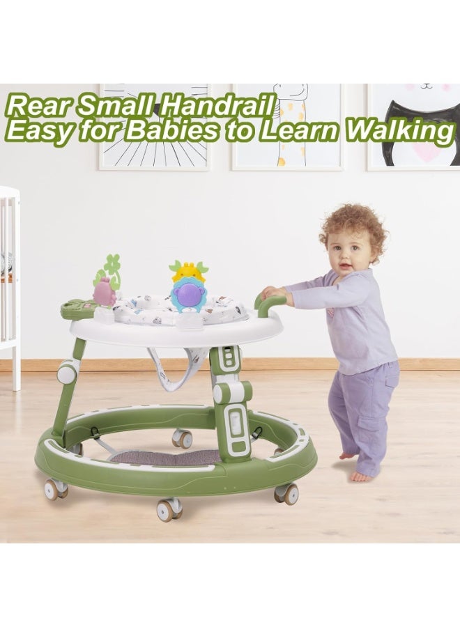 ZERIFAM Baby Walker for Kids, Adjustable Height Toddler Activity Walker with Musical Toy Bar and Footmat, Adjustable Height Toddler Activity Walker, Safety Bumper, Baby Walker for 6-24 Months. - Image 4